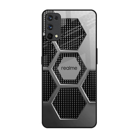 Hexagon Style Realme 7 Pro Glass Back Cover Online