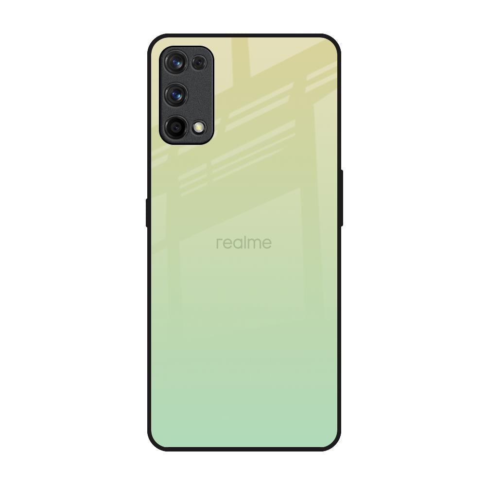 Mint Green Gradient Realme 7 Pro Glass Back Cover Online