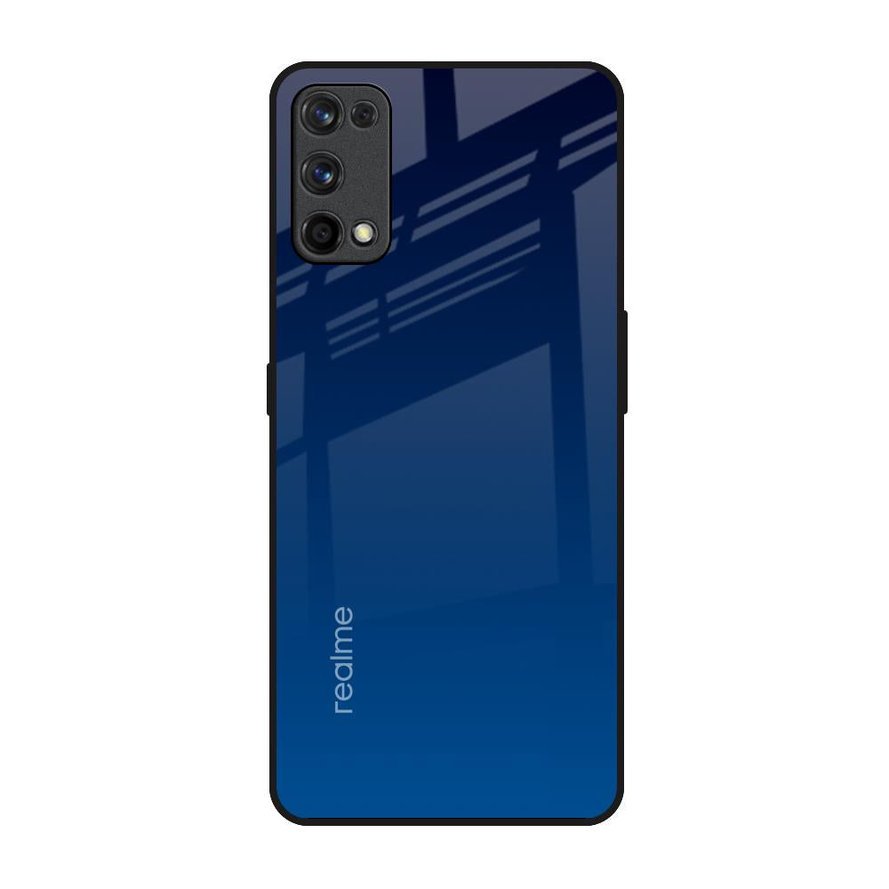 Very Blue Realme 7 Pro Glass Back Cover Online