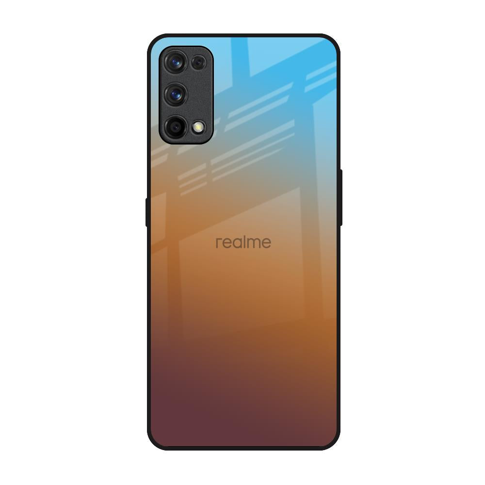 Rich Brown Realme 7 Pro Glass Back Cover Online