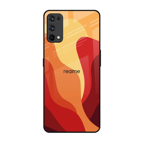 Magma Color Pattern Realme 7 Pro Glass Back Cover Online