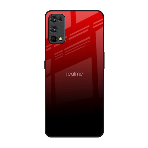 Maroon Faded Realme 7 Pro Glass Back Cover Online