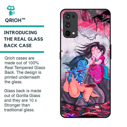Radha Krishna Art Glass Case for Realme 7 Pro