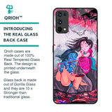 Radha Krishna Art Glass Case for Realme 7 Pro