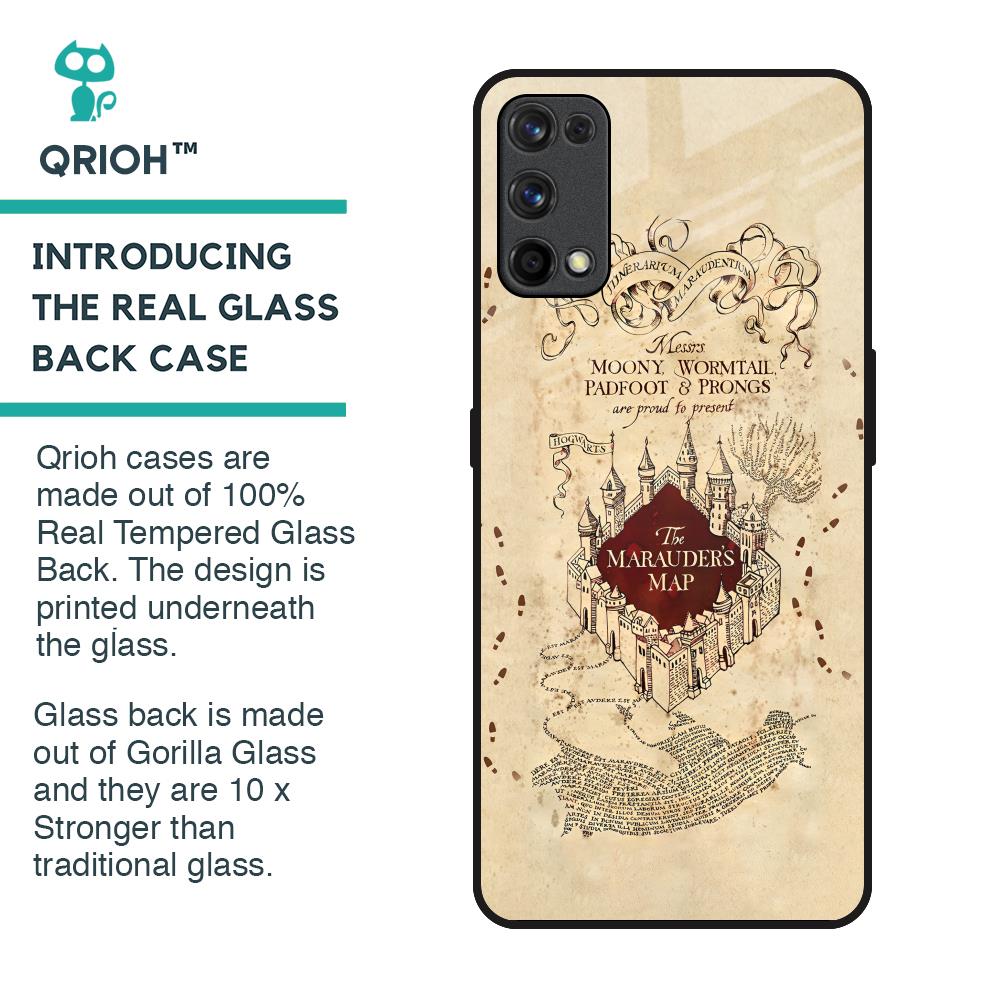 Magical Map Glass Case for Realme 7 Pro