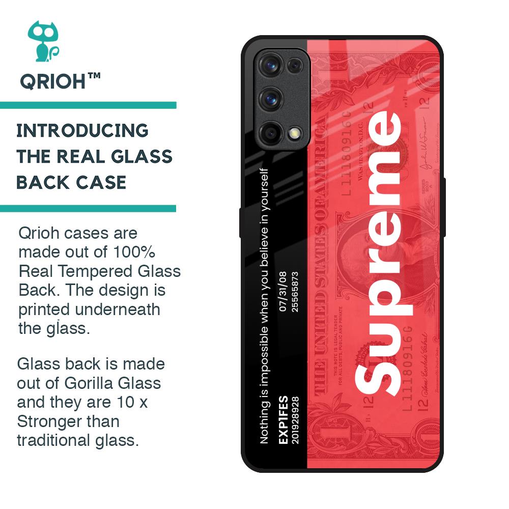 Supreme Ticket Glass Case for Realme 7 Pro
