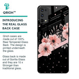 Floral Black Band Glass Case For Realme 7 Pro
