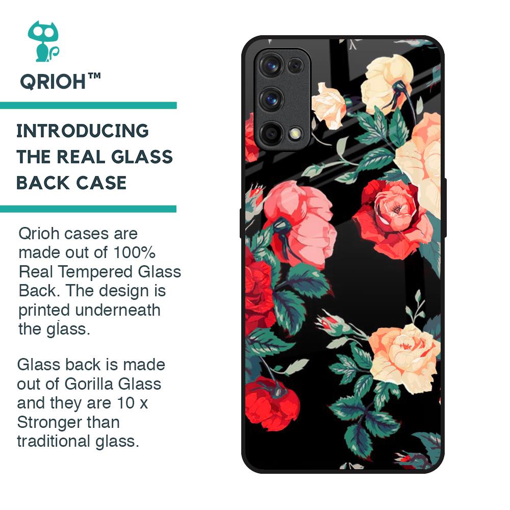Floral Bunch Glass Case For Realme 7 Pro