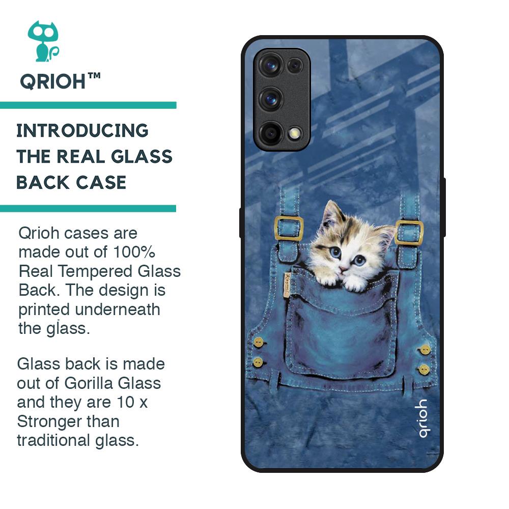 Kitty In Pocket Glass Case For Realme 7 Pro