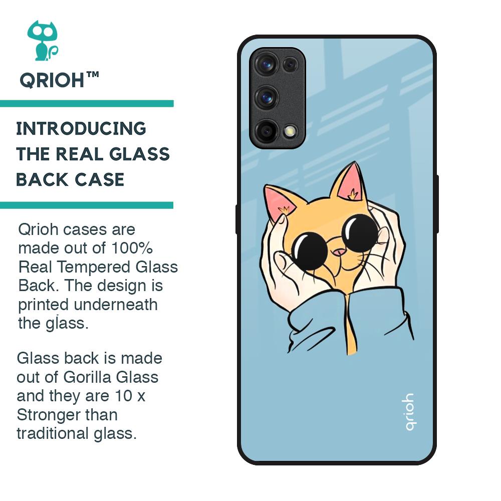 Adorable Cute Kitty Glass Case For Realme 7 Pro