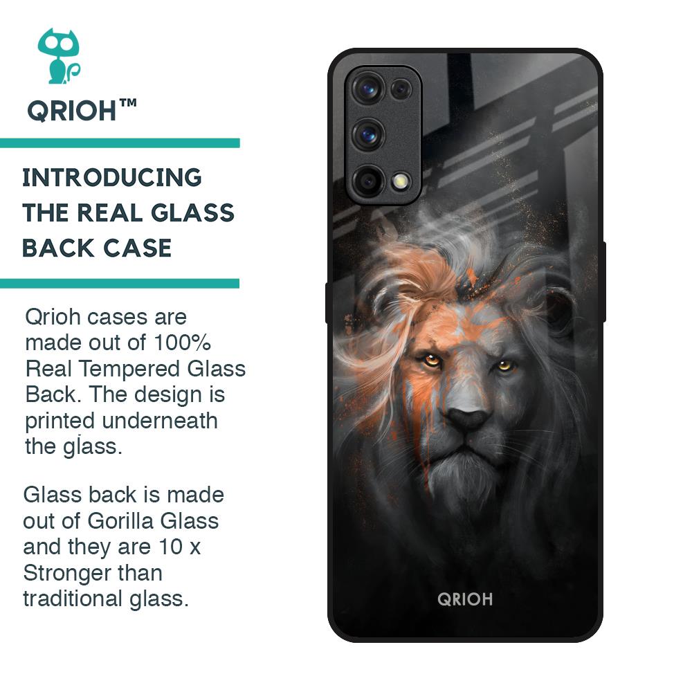 Devil Lion Glass Case for Realme 7 Pro