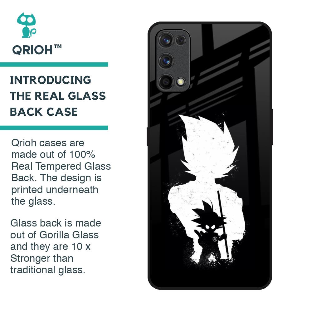 Monochrome Goku Glass Case for Realme 7 Pro