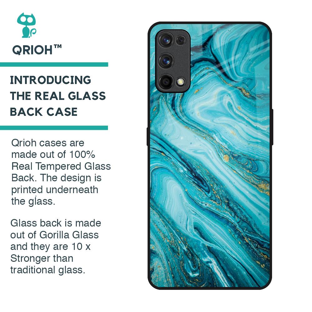 Ocean Marble Glass Case for Realme 7 Pro