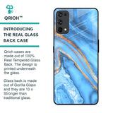 Vibrant Blue Marble Glass Case for Realme 7 Pro