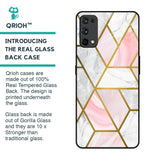 Geometrical Marble Glass Case for Realme 7 Pro