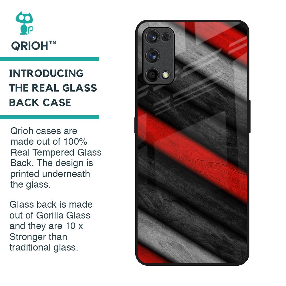 Soft Wooden Texture Glass Case for Realme 7 Pro