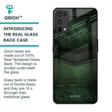 Green Leather Glass Case for Realme 7 Pro