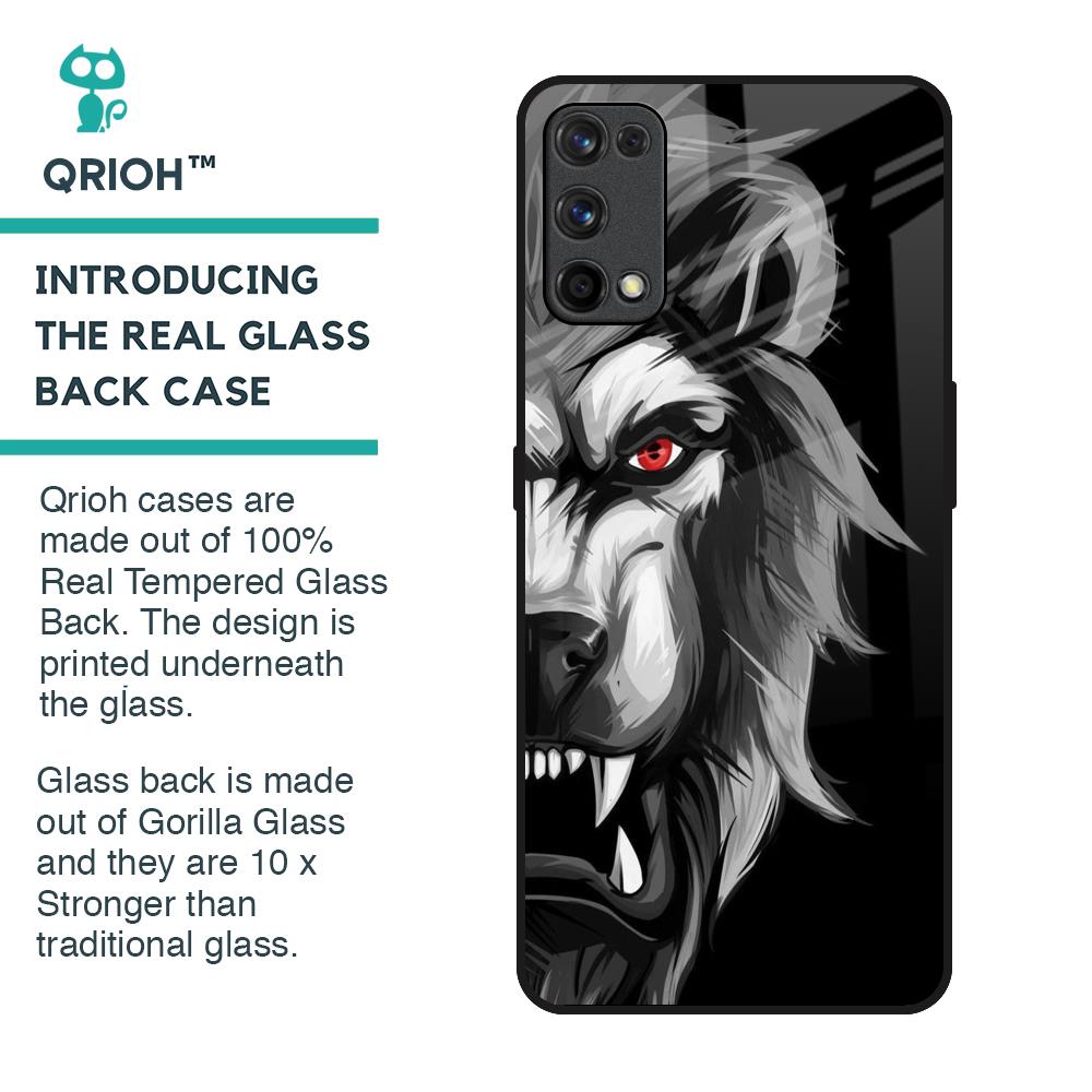 Wild Lion Glass Case for Realme 7 Pro