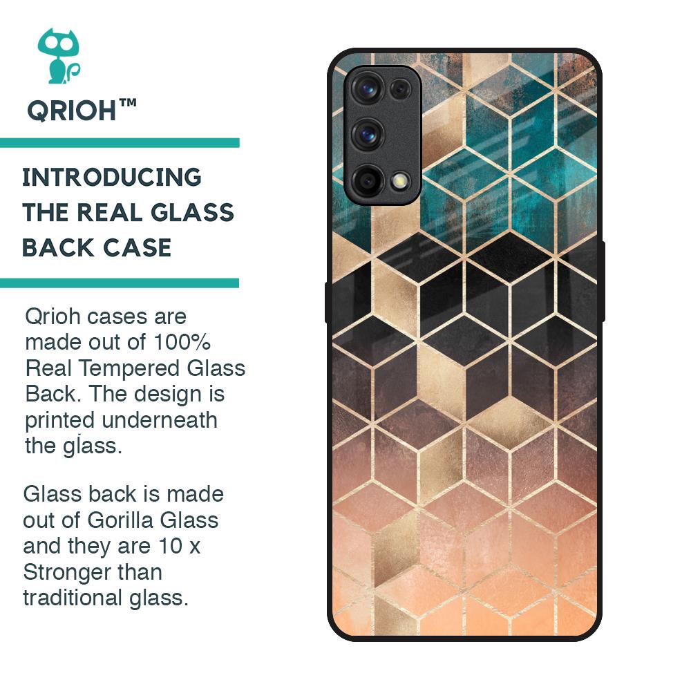 Bronze Texture Glass Case for Realme 7 Pro
