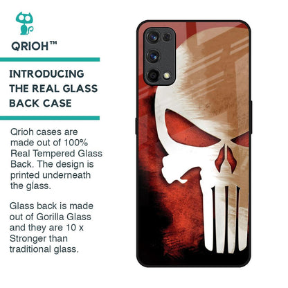 Red Skull Glass Case for Realme 7 Pro