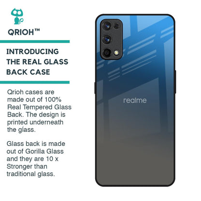 Blue Grey Ombre Glass Case for Realme 7 Pro