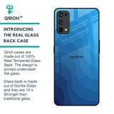 Blue Wave Abstract Glass Case for Realme 7 Pro