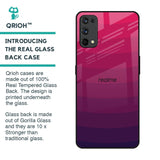 Wavy Pink Pattern Glass Case for Realme 7 Pro