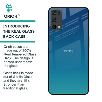 Celestial Blue Glass Case For Realme 7 Pro