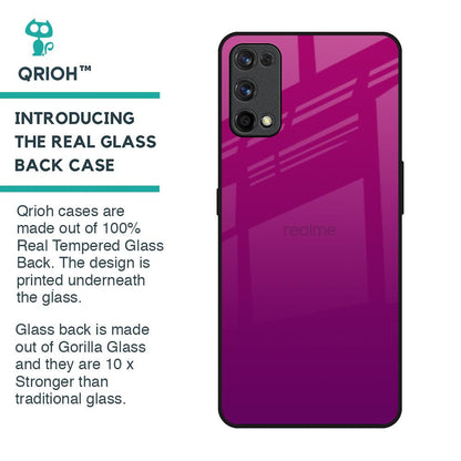 Magenta Gradient Glass Case For Realme 7 Pro