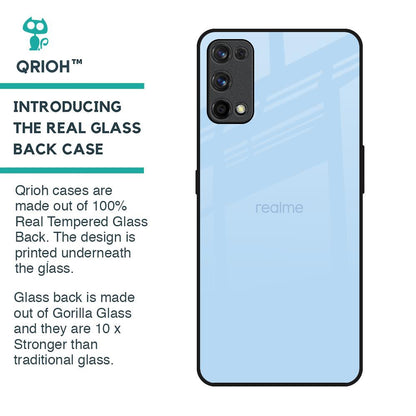 Pastel Sky Blue Glass Case for Realme 7 Pro