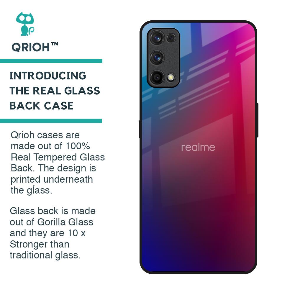 Magical Color Shade Glass Case for Realme 7 Pro