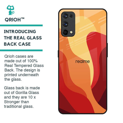 Magma Color Pattern Glass Case for Realme 7 Pro