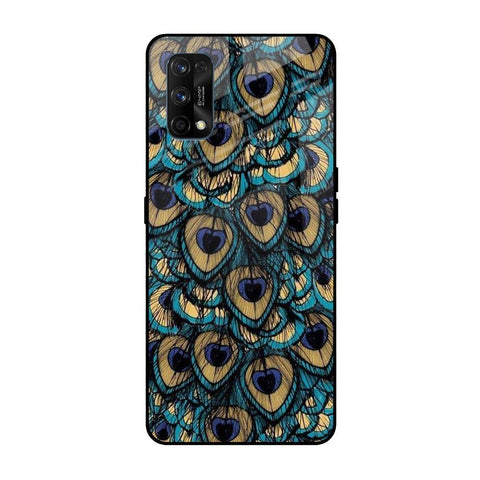 Peacock Feathers Realme 7 Pro Glass Cases & Covers Online