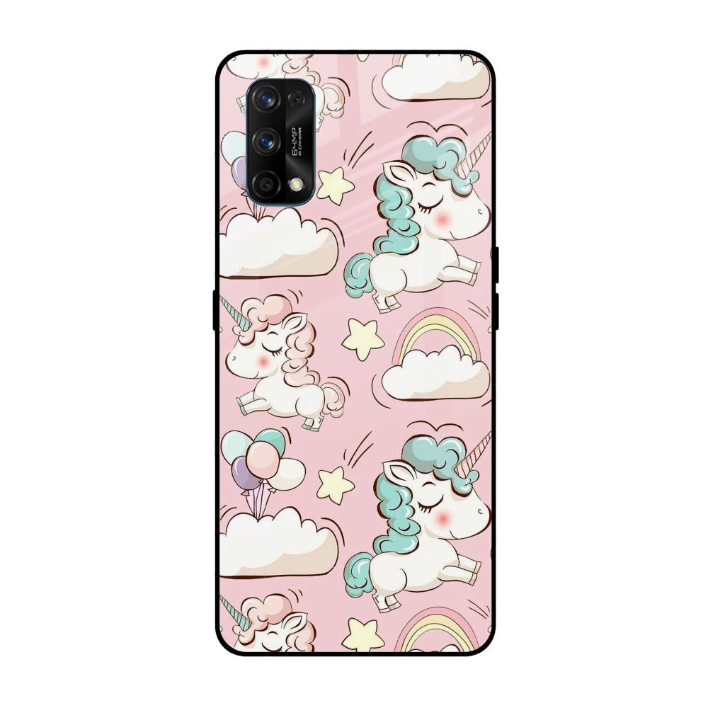 Balloon Unicorn Realme 7 Pro Glass Cases & Covers Online