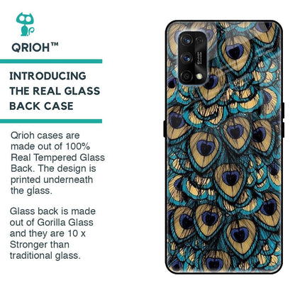Peacock Feathers Glass case for Realme 7 Pro