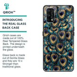 Peacock Feathers Glass case for Realme 7 Pro