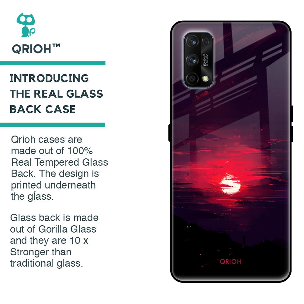 Morning Red Sky Glass Case For Realme 7 Pro