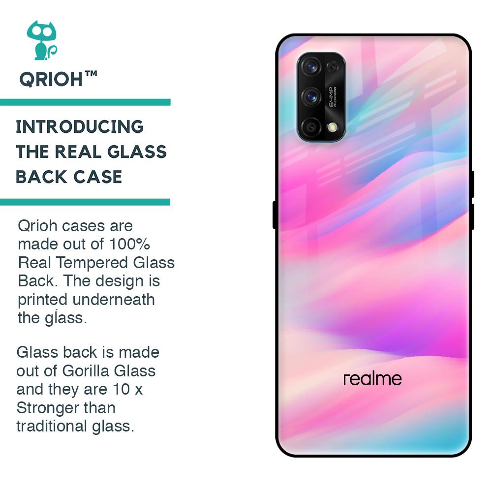 Colorful Waves Glass case for Realme 7 Pro