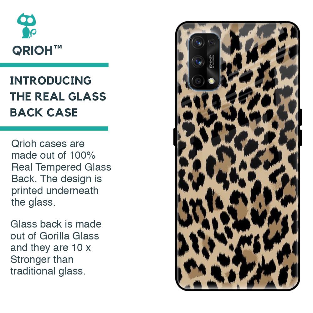 Leopard Seamless Glass Case For Realme 7 Pro