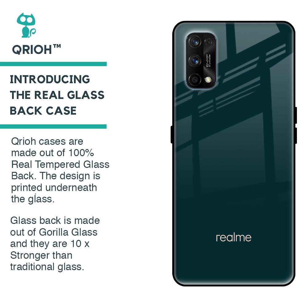 Hunter Green Glass Case For Realme 7 Pro