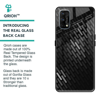 Dark Abstract Pattern Glass Case For Realme 7 Pro