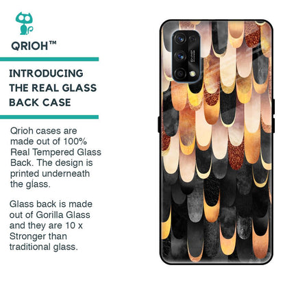 Bronze Abstract Glass Case for Realme 7 Pro