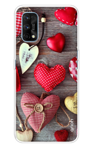 Valentine Hearts Realme 7 Pro Back Cover