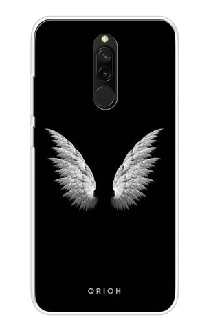 White Angel Wings Redmi 8 Back Cover