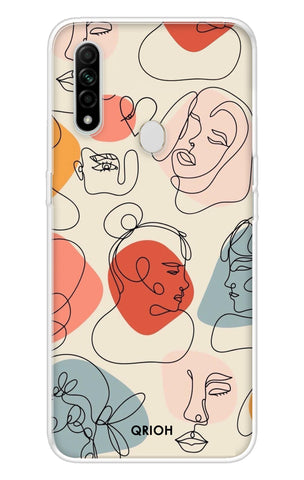 Abstract Faces Oppo A31 Back Cover