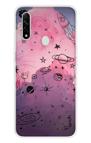 Space Doodles Art Oppo A31 Back Cover