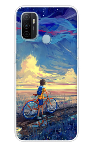 Riding Bicycle to Dreamland Oppo A53 Back Cover
