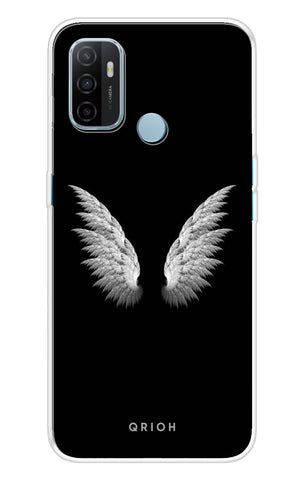 White Angel Wings Oppo A53 Back Cover