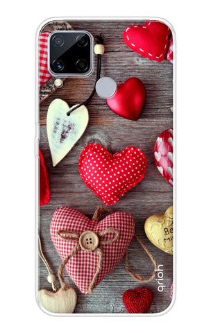 Valentine Hearts Realme C15 Back Cover