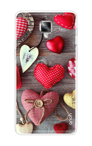 Valentine Hearts OnePlus 3 Back Cover